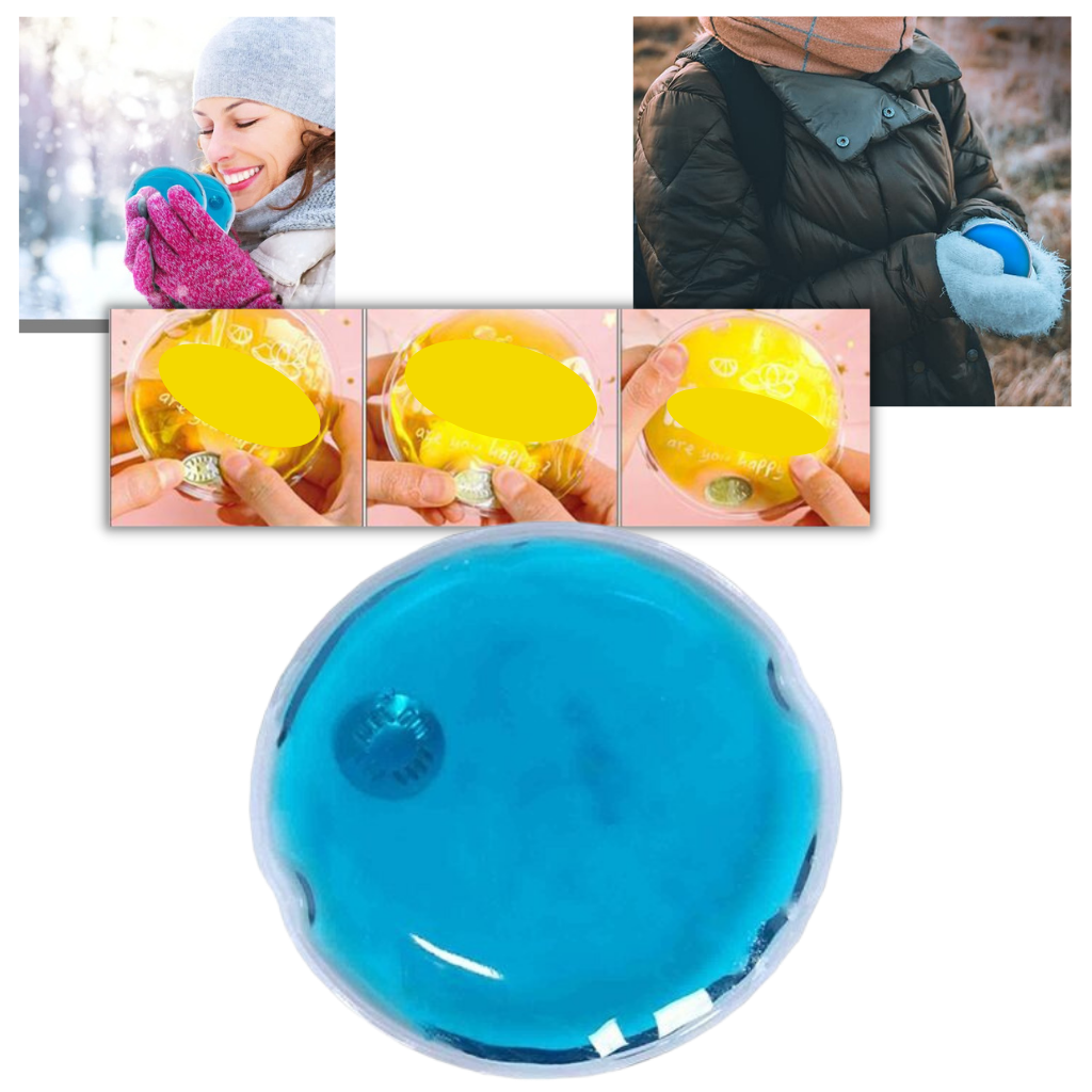 Reusable Belro handwarmer for outdoor use, showing a compact, portable design ideal for keeping hands warm during outdoor activities.