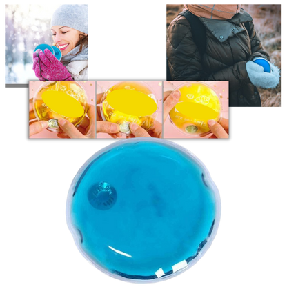 Reusable Belro handwarmer for outdoor use, showing a compact, portable design ideal for keeping hands warm during outdoor activities.