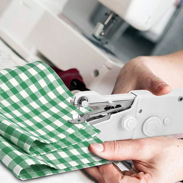 Portable Belro sewing machine for men's clothing, compact and lightweight for easy sewing on the go.