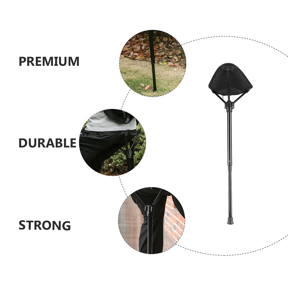 Belro lightweight folding outdoor and travel chair shown folded with fabric seat and metal frame, suitable for camping and outdoor use.
