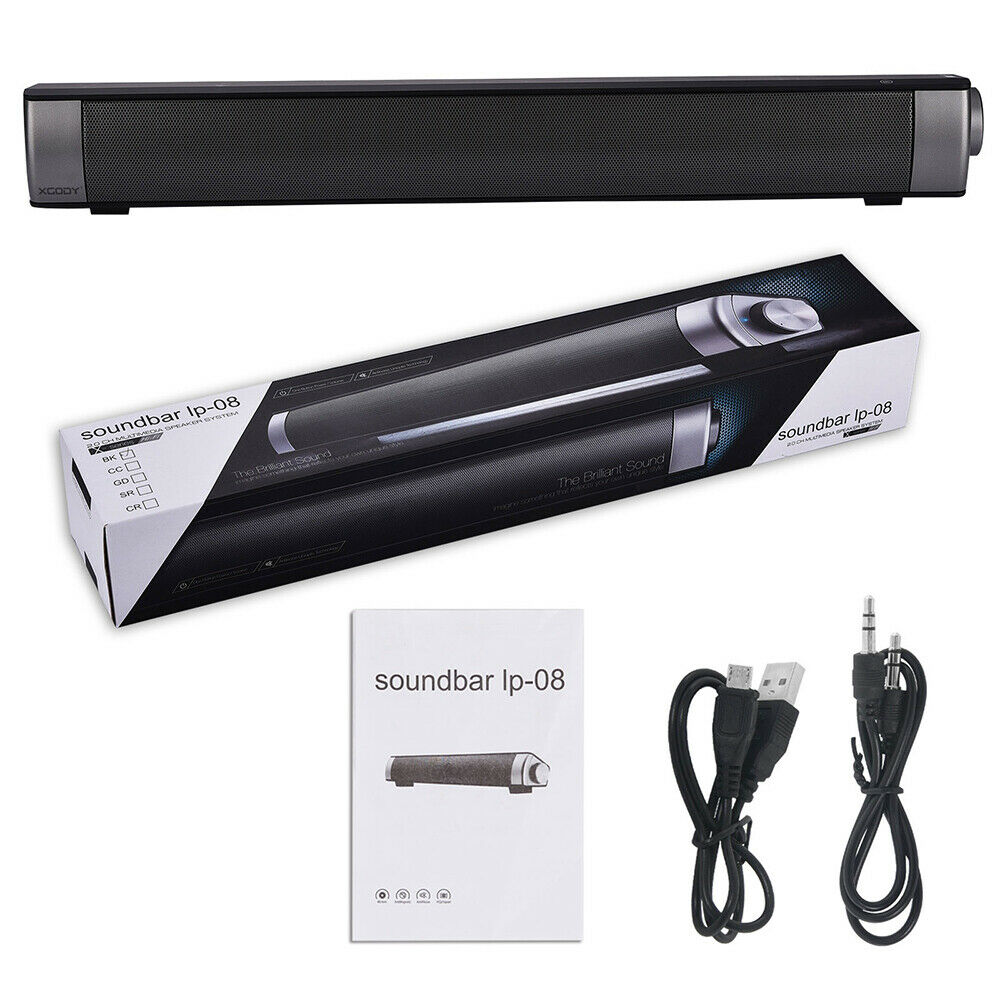 Belro Bluetooth soundbar for home cinema, sleek electronic audio device with multiple speaker drivers and modern design.