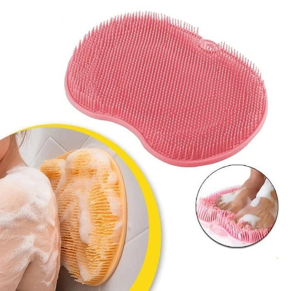 Belro back and foot brush with ergonomic handle for effective cleansing and exfoliation in health and beauty routine
