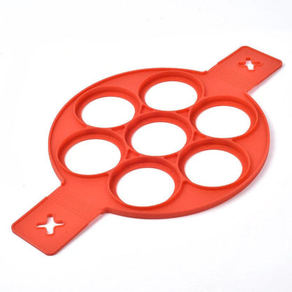 Belro Pancake Wonder non-stick pan for perfect pancakes, shown with a cooked pancake ready to serve, in a kitchen setting.