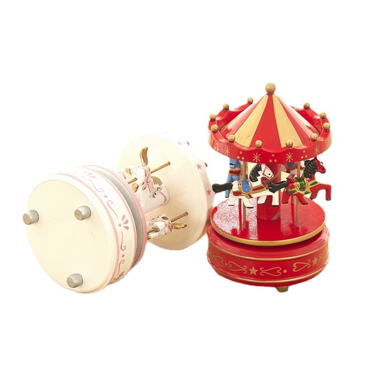 Belro Sky City Carousel Music Box toy with colorful carousel figures and spinning music mechanism, perfect for children.