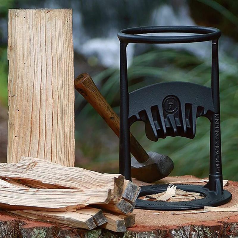 Belro wood splitter tool for easy wood splitting, featuring a sturdy metal design and ergonomic handle for efficient use.