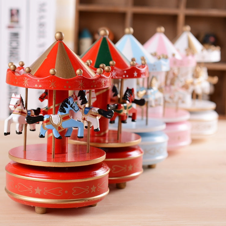 Belro Sky City Carousel Music Box toy with colorful carousel horses and intricate design, perfect for children's play and decor.
