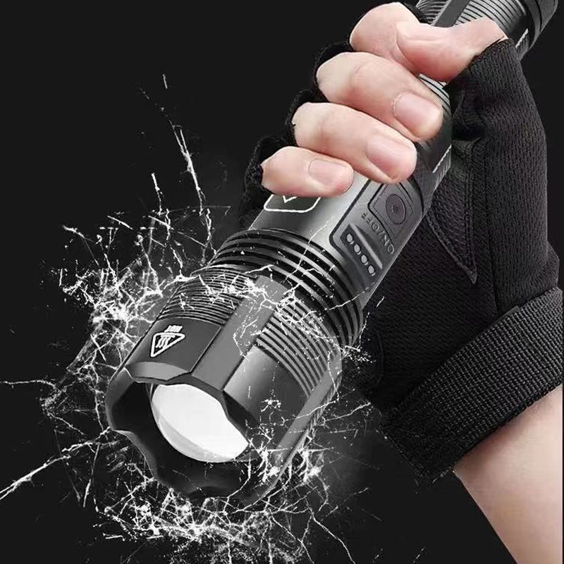 Belro waterproof military laser pocket flashlight with compact design and adjustable beam, suitable for outdoor and tactical use