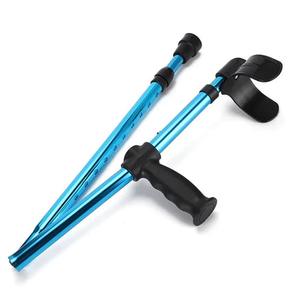 Belro foldable, adjustable crutch with ergonomic handle and lightweight frame for mobility support.
