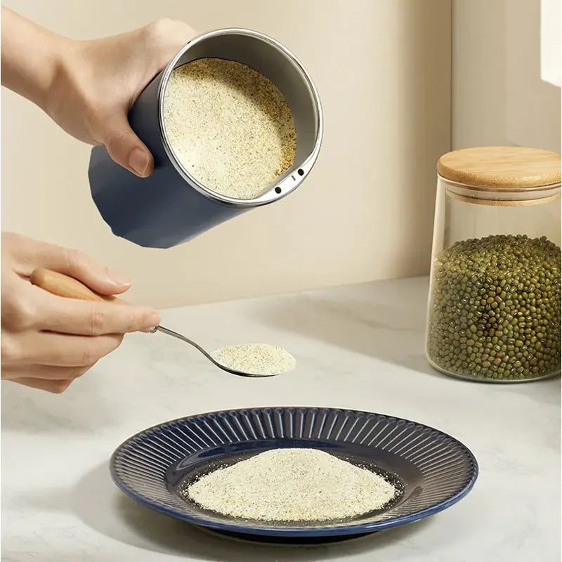 Belro electric mini grinder for kitchen use, compact design with stainless steel grinding blades, ideal for spices and herbs.