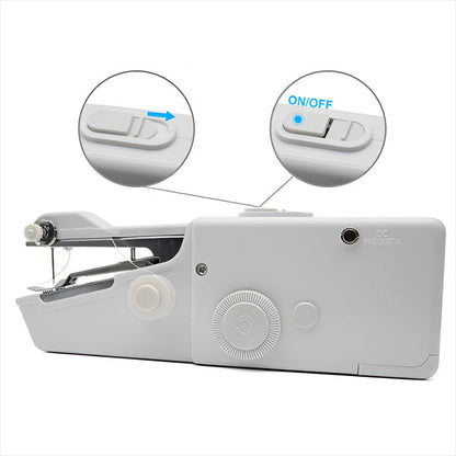 Portable Belro sewing machine for men's clothing, compact and lightweight, ready for sewing projects and repairs.