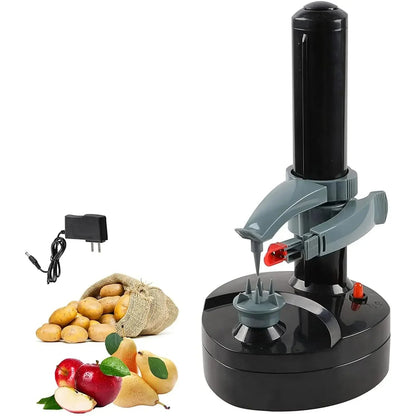 Belro automatic electric potato peeler with stainless steel peeling chamber and control buttons for efficient kitchen use