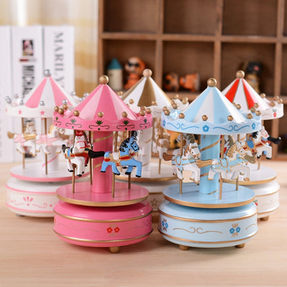 Belro Sky City Carousel Music Box toy with colorful rotating carousel and musical mechanism, perfect for children.
