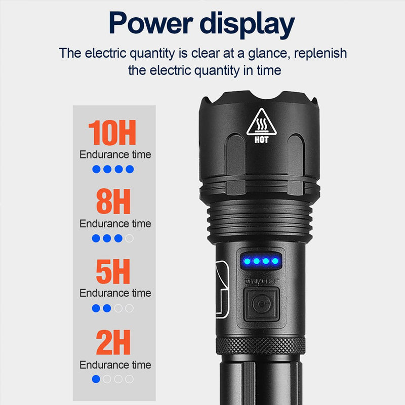 Belro waterproof military laser pocket lamp with compact flashlight design, suitable for outdoor and tactical use.
