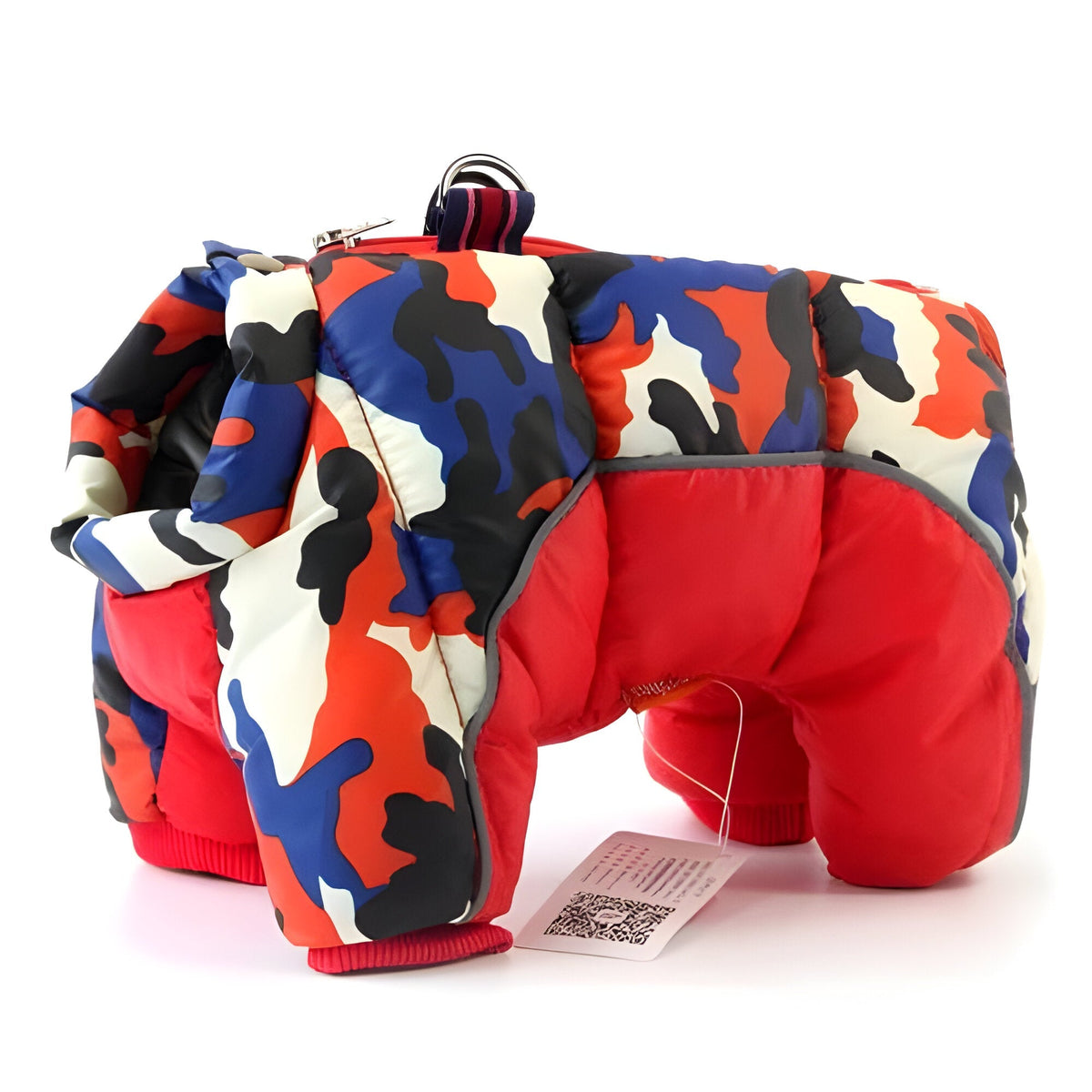 Belro water-resistant dog parka and coat, suitable for outdoor use, shown on a dog in a park setting.