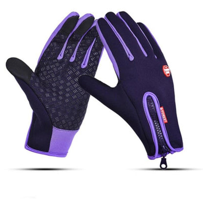 BowLift waterproof windproof thermal touchscreen gloves for outdoor winter wear, showing black gloves with textured grip.