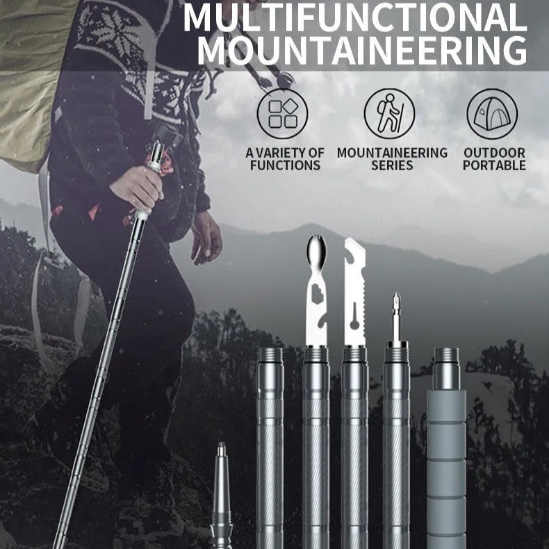 Belro Survival System walking stick, sturdy health and beauty aid with ergonomic handle and durable design for outdoor support.