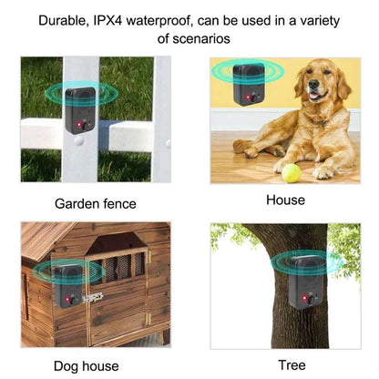 Belro dog anti-barking device in use, designed to help train dogs and reduce excessive barking in pet supplies for dogs.