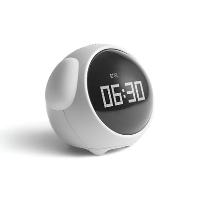 Belro Sunrise Alarm Clock with light and voice control, featuring a modern digital display and sleek home decor design