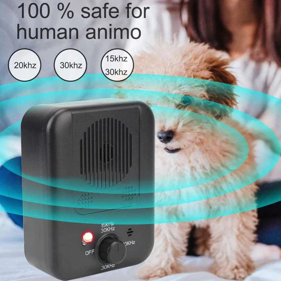 Belro dog anti-barking device in a pet supplies box, designed to reduce excessive barking for dogs.