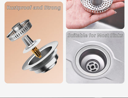 Belro kitchen sink drain strainer fitted with mesh to catch debris, designed for effective kitchen sink drainage.