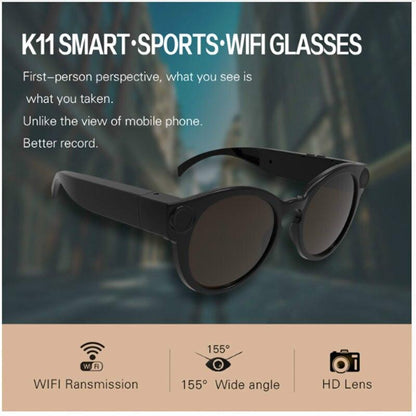 Belro Bicycling Glasses with built-in WiFi mini camera, HD 1080P DVR video and audio recorder for outdoor recording.