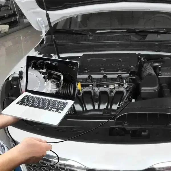 Mivoza HD inspection camera endoscope with waterproof probe for pipe and wall inspection, high-definition view of concealed areas.