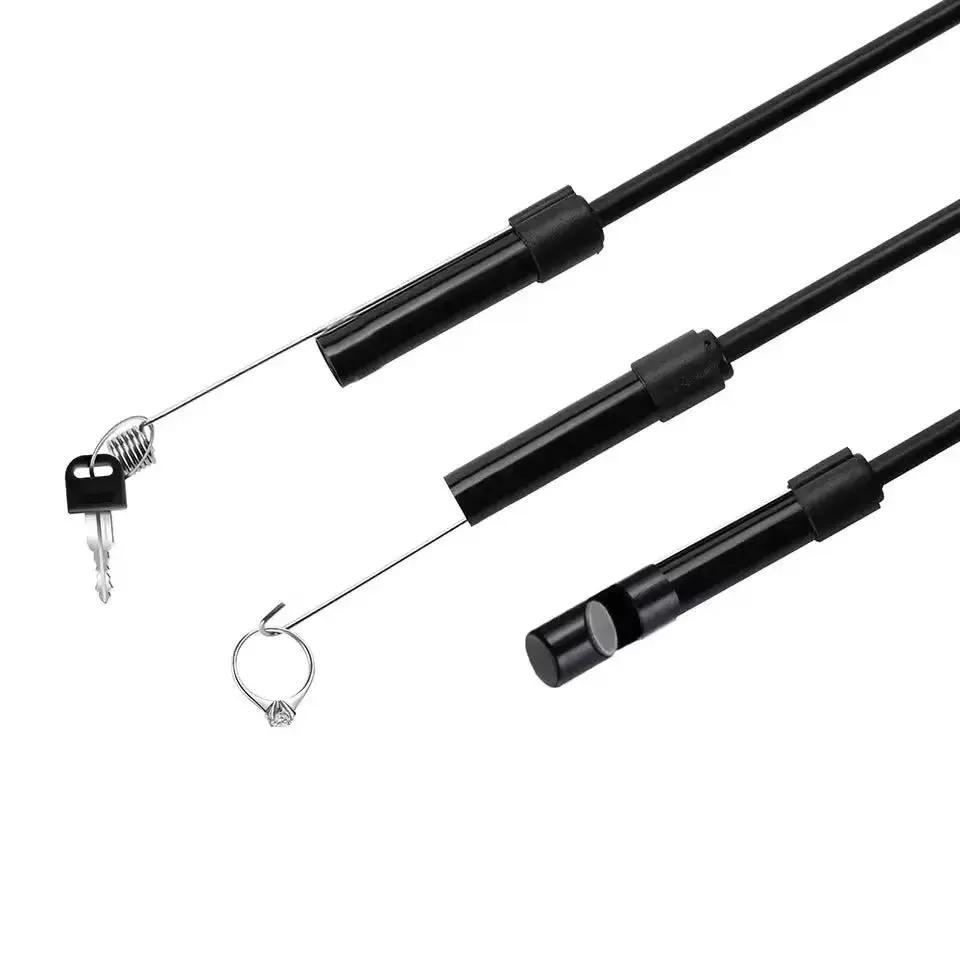 Mivoza HD inspection camera endoscope showing waterproof probe and flexible cable used for pipe and wall inspections.
