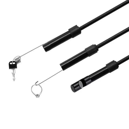 Mivoza HD inspection camera with 5m waterproof probe, real-time view, used for detailed internal inspections in electronics and equipment.