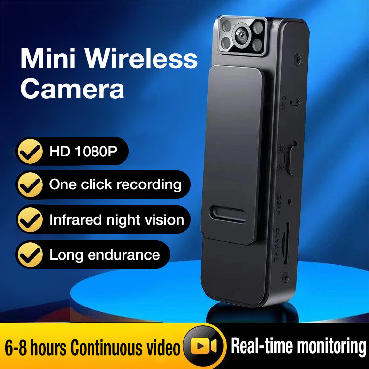 Mini Belro body worn camera with audio, compact HD camcorder for recording videos and capturing audio discreetly.