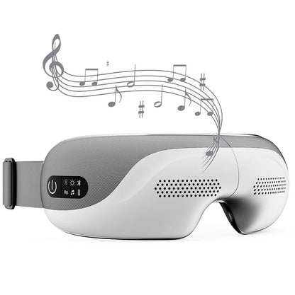 Belro eye massager in use, showcasing comfortable design for relaxing eye massage therapy and eye care.