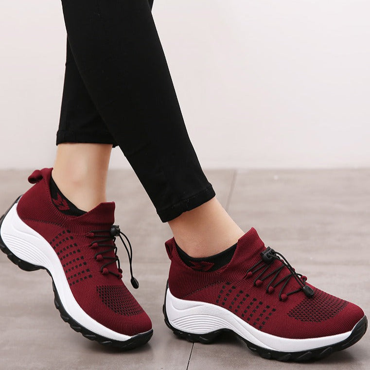 BowLift orthopedic shoes with arch support and wide width for plantar fasciitis relief, featuring comfortable design and supportive sole.