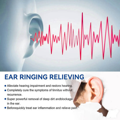 Belro 2-set tinnitus ringing ears drops in a bottle, designed to help reduce ear ringing and promote ear health.