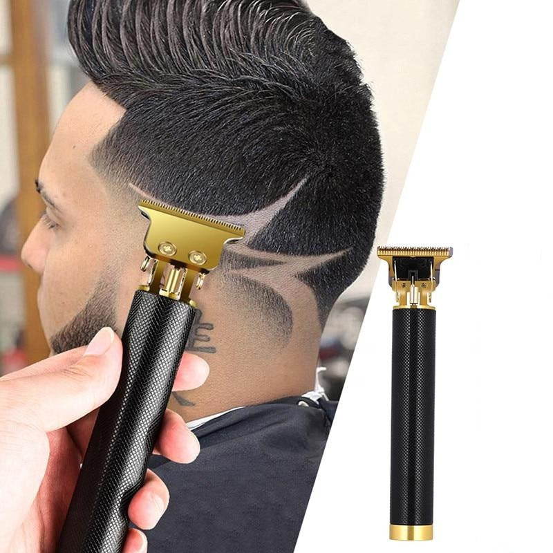 BowLift RazorPro T-Blade cordless electric hair clipper with adjustable blades, shown with stainless steel blade and ergonomic handle.