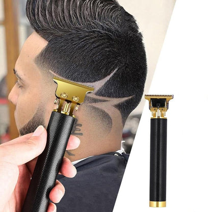BowLift RazorPro T-Blade cordless electric hair clipper with adjustable blades, shown with stainless steel blade and ergonomic handle.