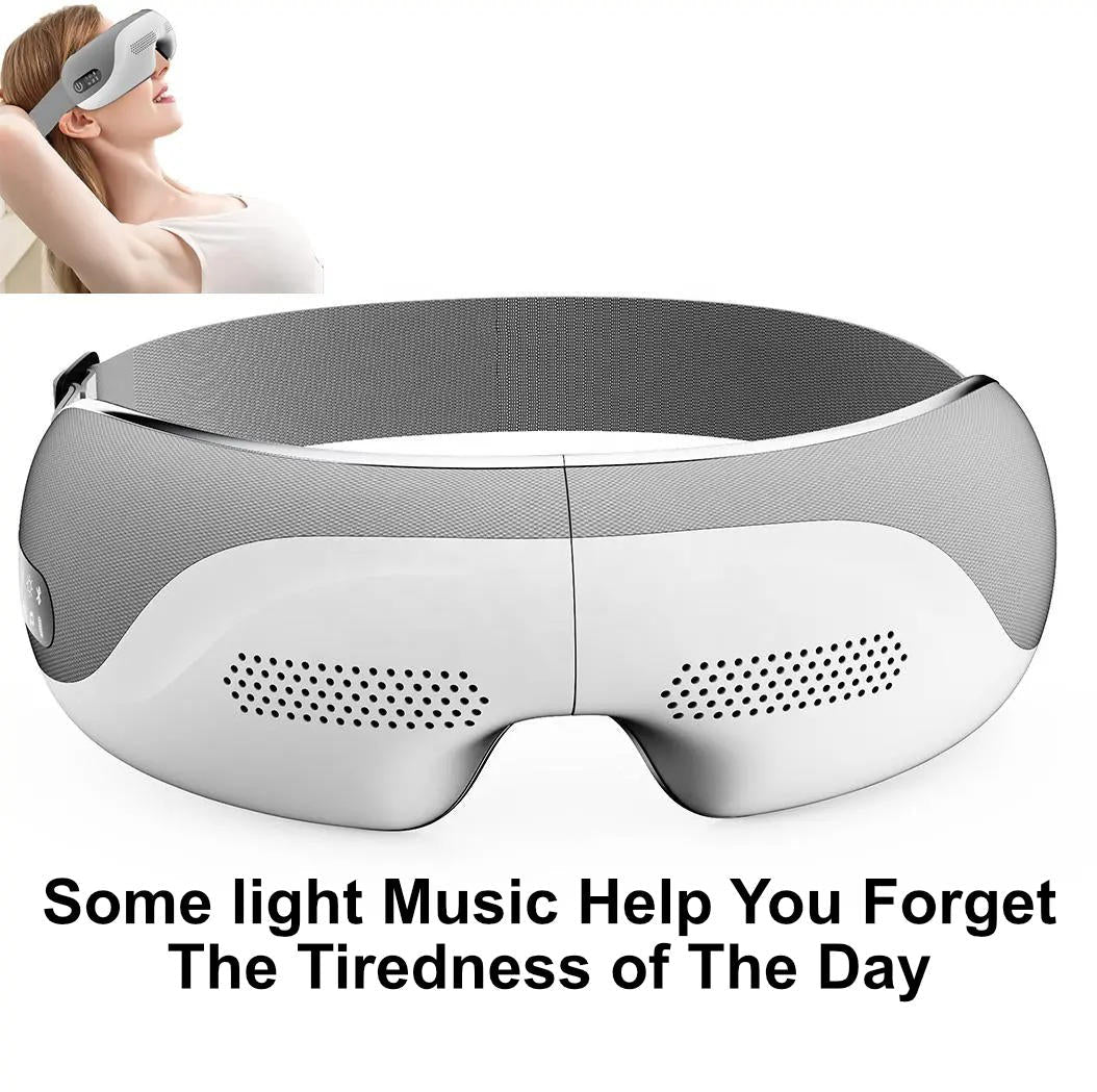 Belro Eye Massager with adjustable straps and textured padding for relaxing eye massage and eye care.
