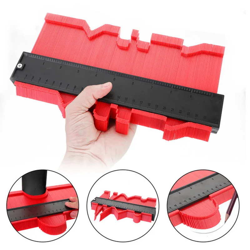 Mivoza Deutschland 25cm contour gauge for precise shape duplication and measurement, with adjustable profile shape duplicator tool.
