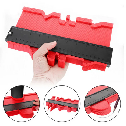 Mivoza Deutschland 25cm contour gauge for precise shape duplication and measurement, with adjustable profile shape duplicator tool.