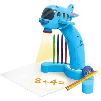 Drawing projector for kids by Belro, compact toy with colorful images projected onto a surface for creative fun.