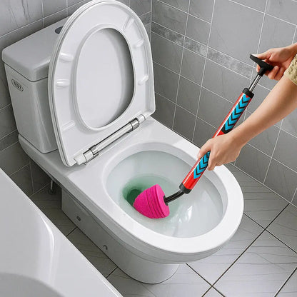 Mivoza high-pressure drain cleaner with three adapters for bathroom and toilet blockages, no chemicals needed.