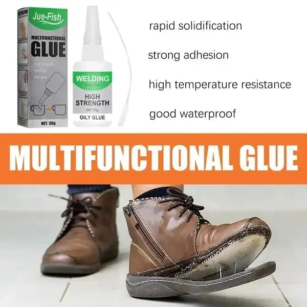 Mivoza multi-purpose repair glue for wood, glass, and ceramic with a free extra pack, ideal for home and DIY repairs.