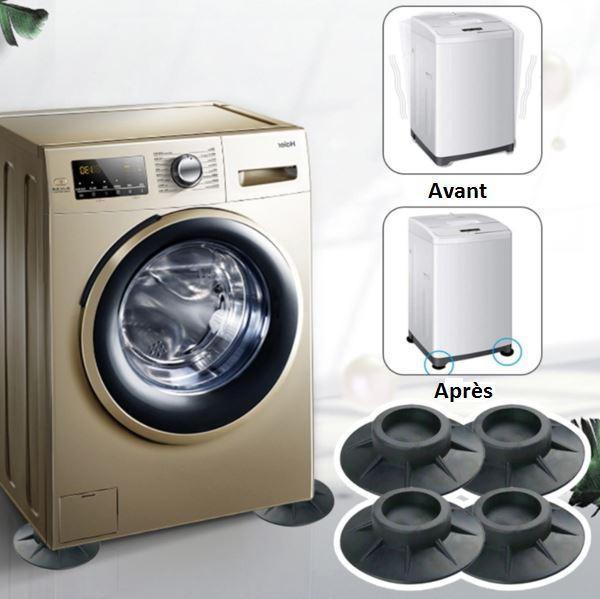 Belro anti-vibration pads for washing machines, durable rubber pads to reduce noise and movement, suitable for home laundry appliances.