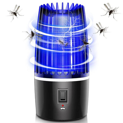 Belro 2-in-1 rechargeable mosquito killer for outdoor use, featuring UV light and electric grid to attract and eliminate mosquitoes.