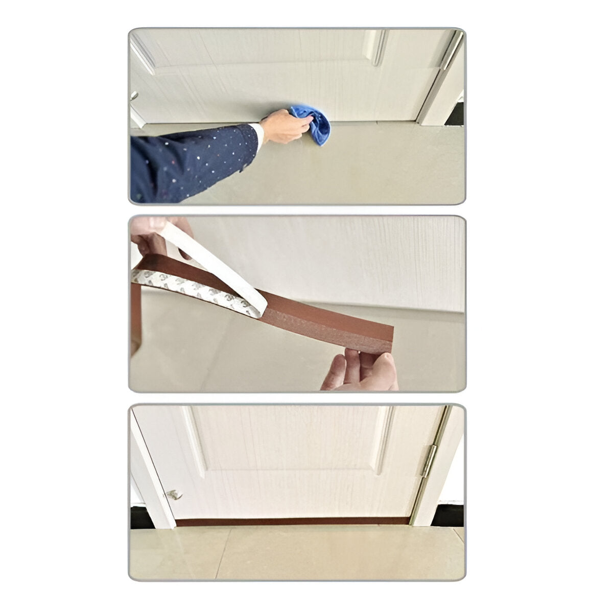 Belro self-adhesive door seal strip for doors and windows, easy to install, durable weatherproof tool in tools and hardware collection.