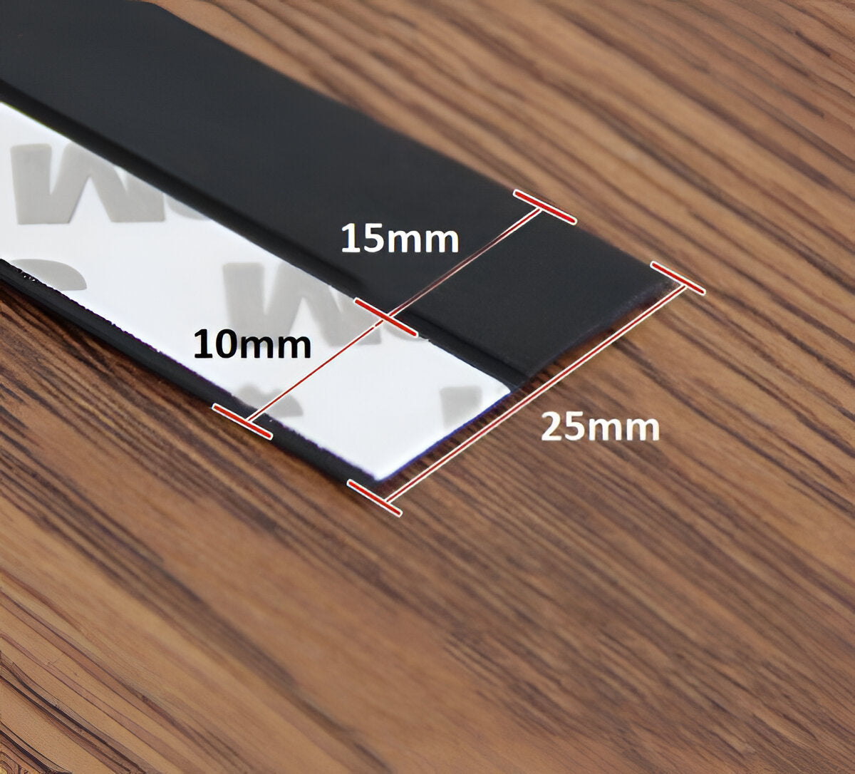 Belro self-adhesive door seal attached to a door frame, showing flexible weatherstripping for sealing gaps and improving insulation.