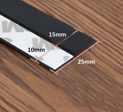 Belro self-adhesive door seal attached to a door frame, showing flexible weatherstripping for sealing gaps and improving insulation.