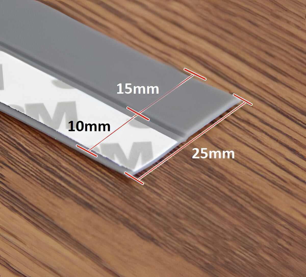 Belro self-adhesive door seal strip for soundproofing and insulation, shown in close-up on a door edge.