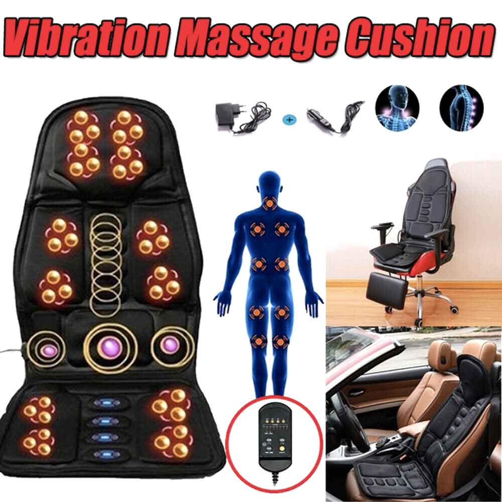 Belro massage chair cushion with heated neck pillow, designed for personal care and relaxation.