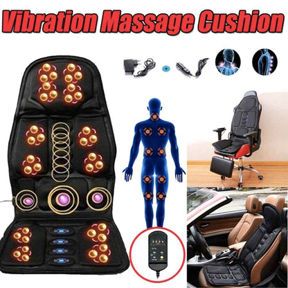 Belro massage chair cushion with heated neck pillow, designed for personal care and relaxation.