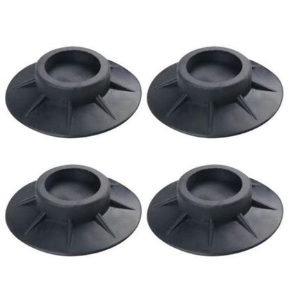 Belro anti-vibration pads for washing machines placed on a laundry floor, reducing noise and movement during operation.