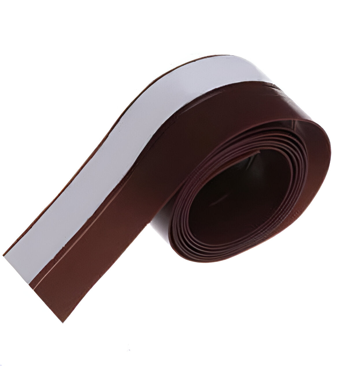 Belro self-adhesive door seal strip for weatherproofing, showing a close-up of the adhesive side and sealing edge